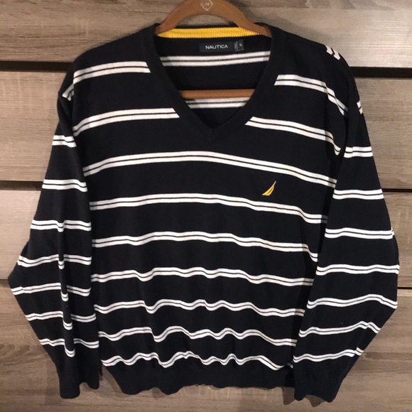 black nautica sweater